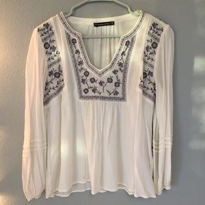 Embroidered Peasant Blouse